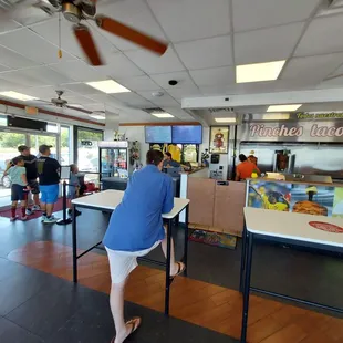 Interior eating area