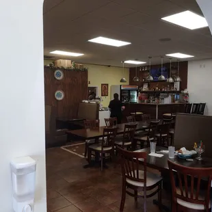 the interior of a restaurant