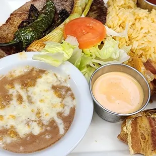 Sorry if its not a great pic, this is the steak and shrip plate