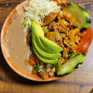 Grilled Chicken Burrito Bowl no rice