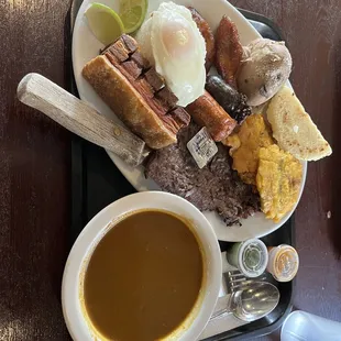 Bandeja Paisa Asada and Empanada Colombiana Combo