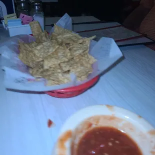 Chips salsa