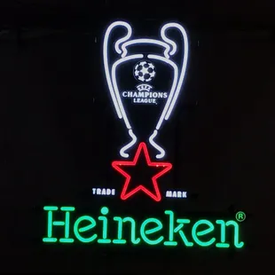 a neon sign for a restaurant