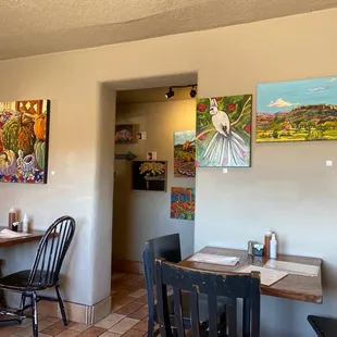 the dining area of a restaurant