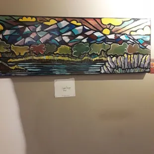 My friends artwork is on the walls here!