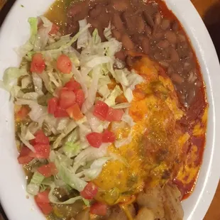 Stuffed sopapilla with ground beef