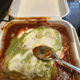 Digging into a bean and cheese wet burrito !