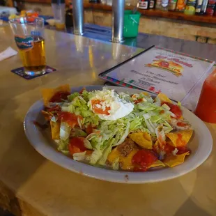 Beef &amp; Bean Nachos
