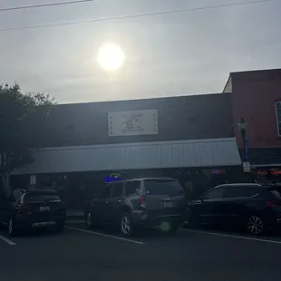 Outside