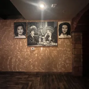 a couple of pictures on the wall