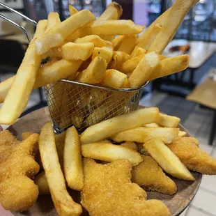 Chicken nuggets and fries