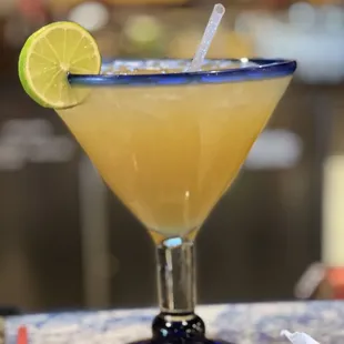 a margarita in a martini glass