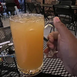 Huge mango margarita