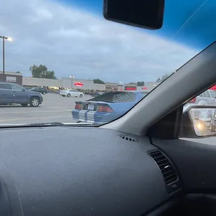 a view from inside a car