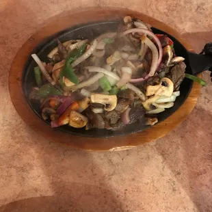 a plate of food on a table