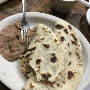 a plate of mexican food