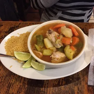 Caldo de Pollo.   Chicken Soup