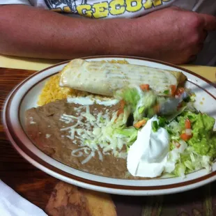 Steak chimichanga