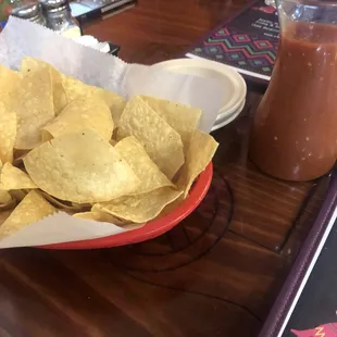 Salsa and chips