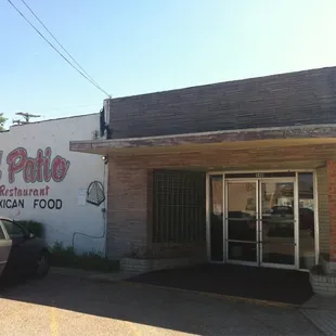 the front of the restaurant