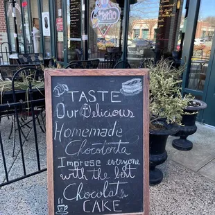 a sign outside of a restaurant