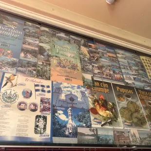 culturally interesting to look at; a wall full of El Salvador facts  :)
