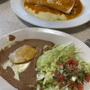 Burrito Side with Fajita Plate