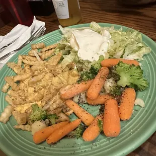 Fries and vegetables were both great. I put chorizo dip on the fries.