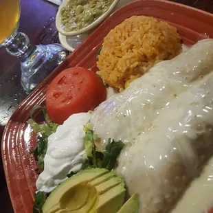 Chicken Avocado Enchiladas