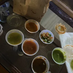 All the salsas!