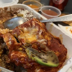 Wet supreme burrito. Was not asked if we wanted a regular or wet burrito as we wanted the former.