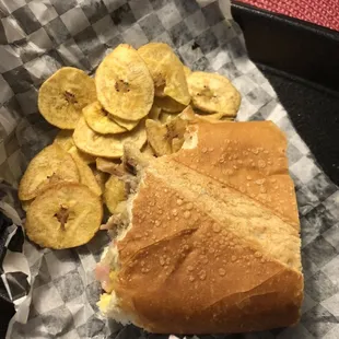 Eating my Cuban sandwich and and craved plantain chips on side