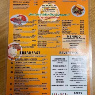 Menu Nov 2022