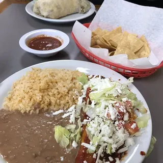 #11 Two Potato Enchiladas