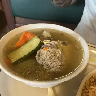 Beef caldo. Super yummy.