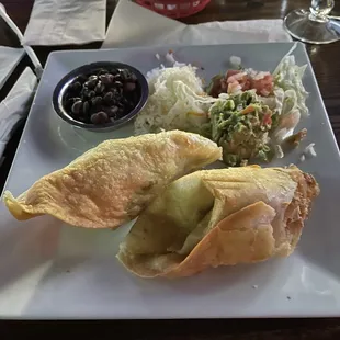 My chicken chimichanga.