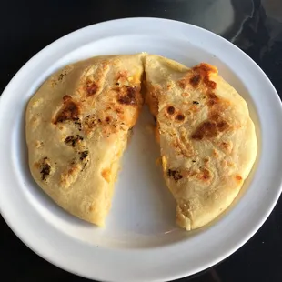 Chicken and cheese papusa