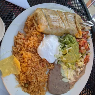 Beef chimichanga