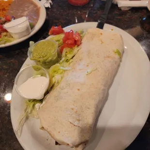 My dry Burrito I couldn&apos;t eat with my hands California Burrito