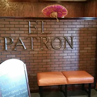 the entrance to a mexican restaurant