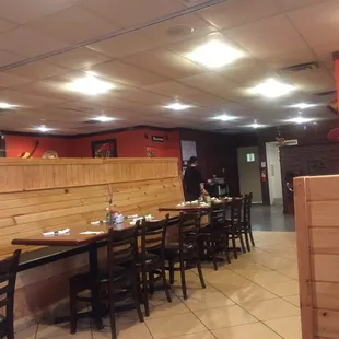 Part of dining area, very tasteful decor