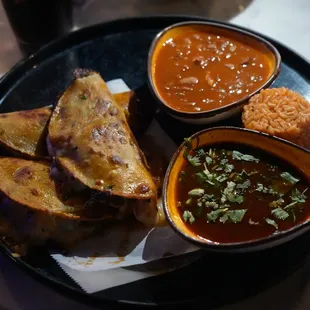 Tacos De Birria with regular beans