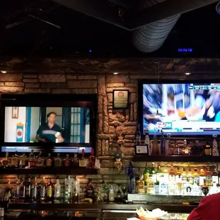 televisions on the wall