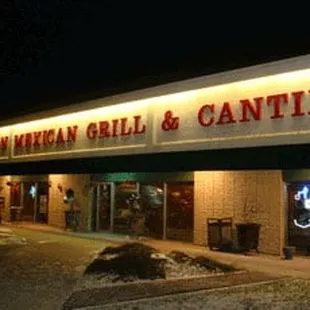 the front of the restaurant