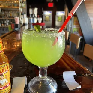 The Sad Margarita!  Why is it green like this