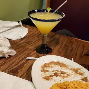 How the Margarita looked full.