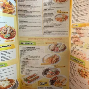 the menu