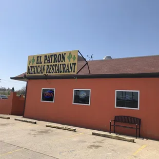 the front of the restaurant