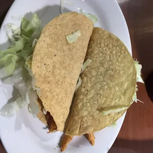 Shrimp taco and Chicken taco