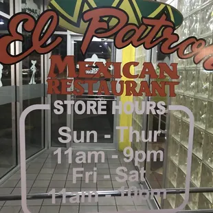 Store hours